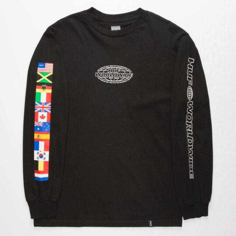 New HUF World Tour Mens T-Shirt